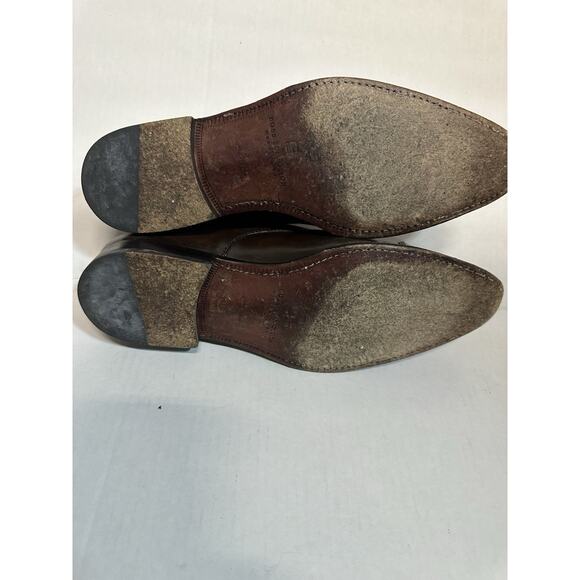 Hugo Boss Selection Double Monk Strap Dress Shoes Brown Leather Italy Men’s US 9 main image 10